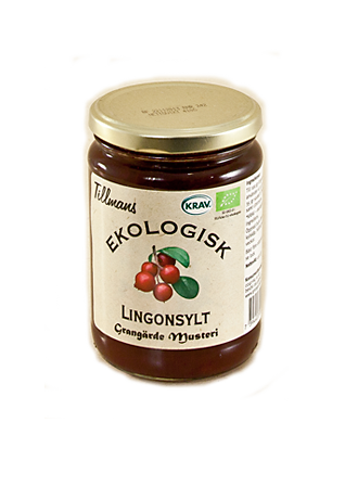 Organic Reduced Sugar Lingonberry Jam 410g